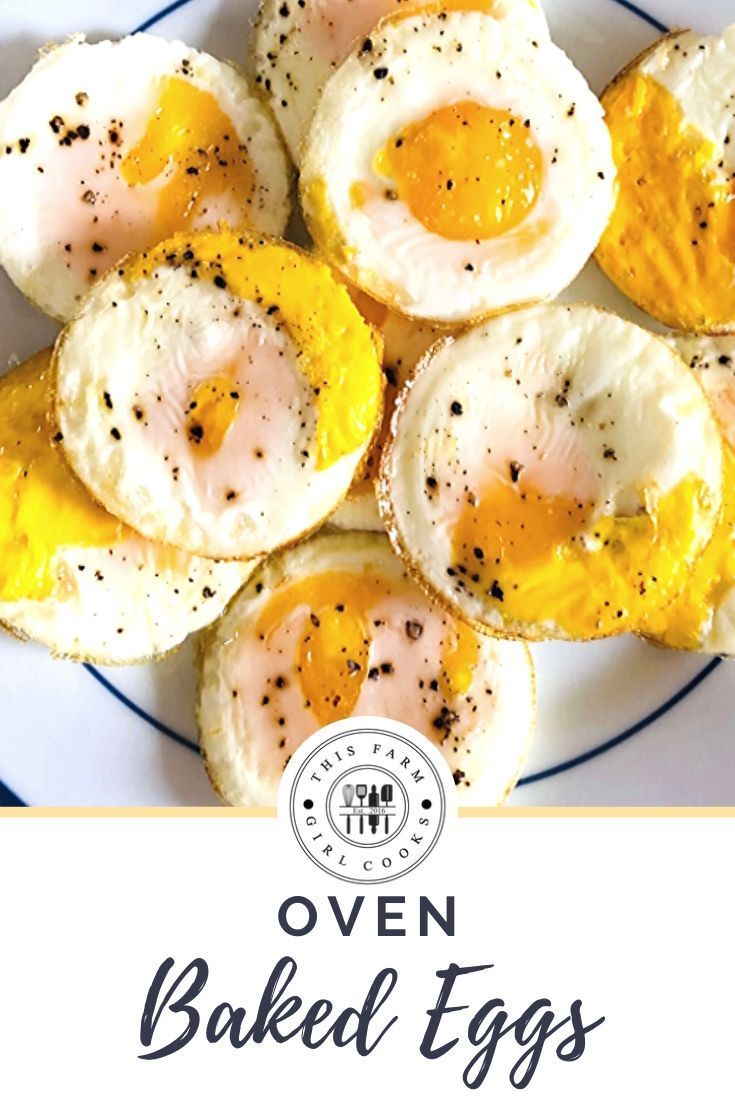 Oven Baked Eggs Perfect For Meal Prep Recipe Oven Baked Eggs Baked Eggs Baked Eggs Recipe