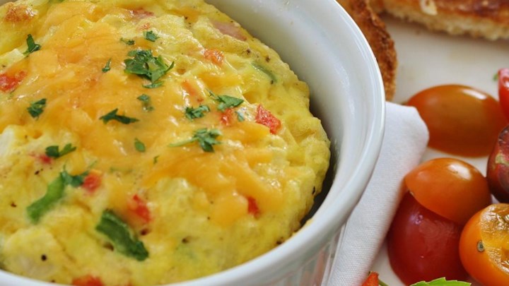 Oven Omelet Recipe Baked Dishes Recipes Breakfast Recipes