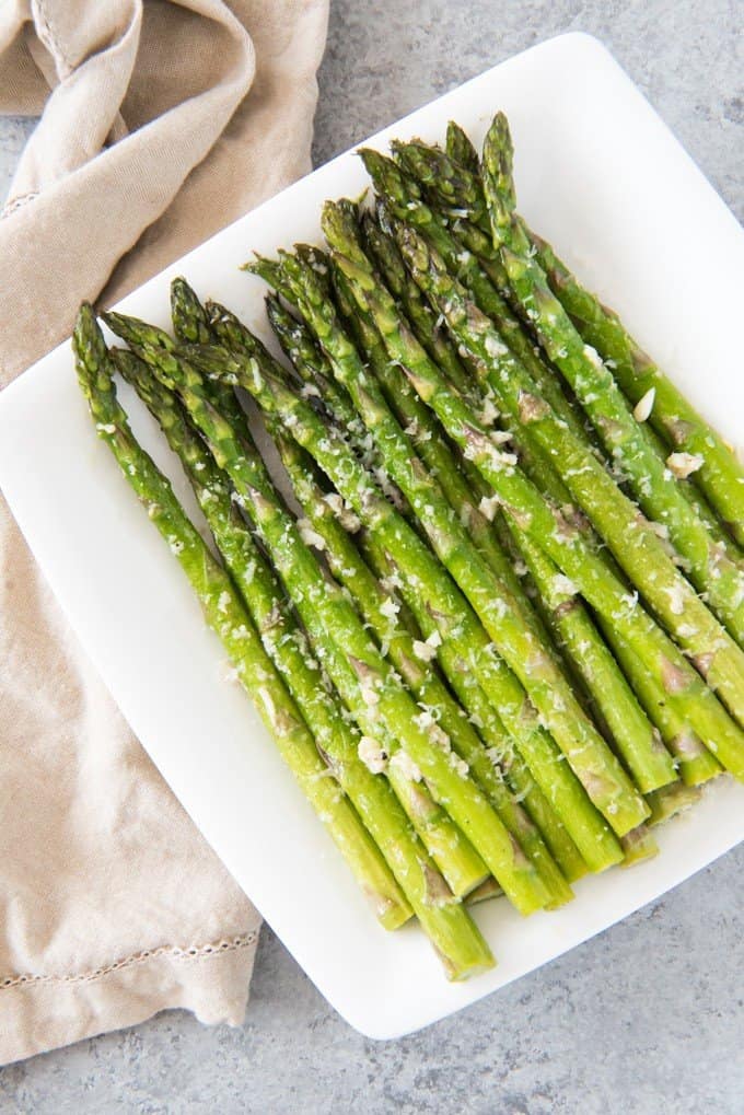 Oven Roasted Asparagus With Garlic Parmesan Amp Lemon House Of Nash Eats