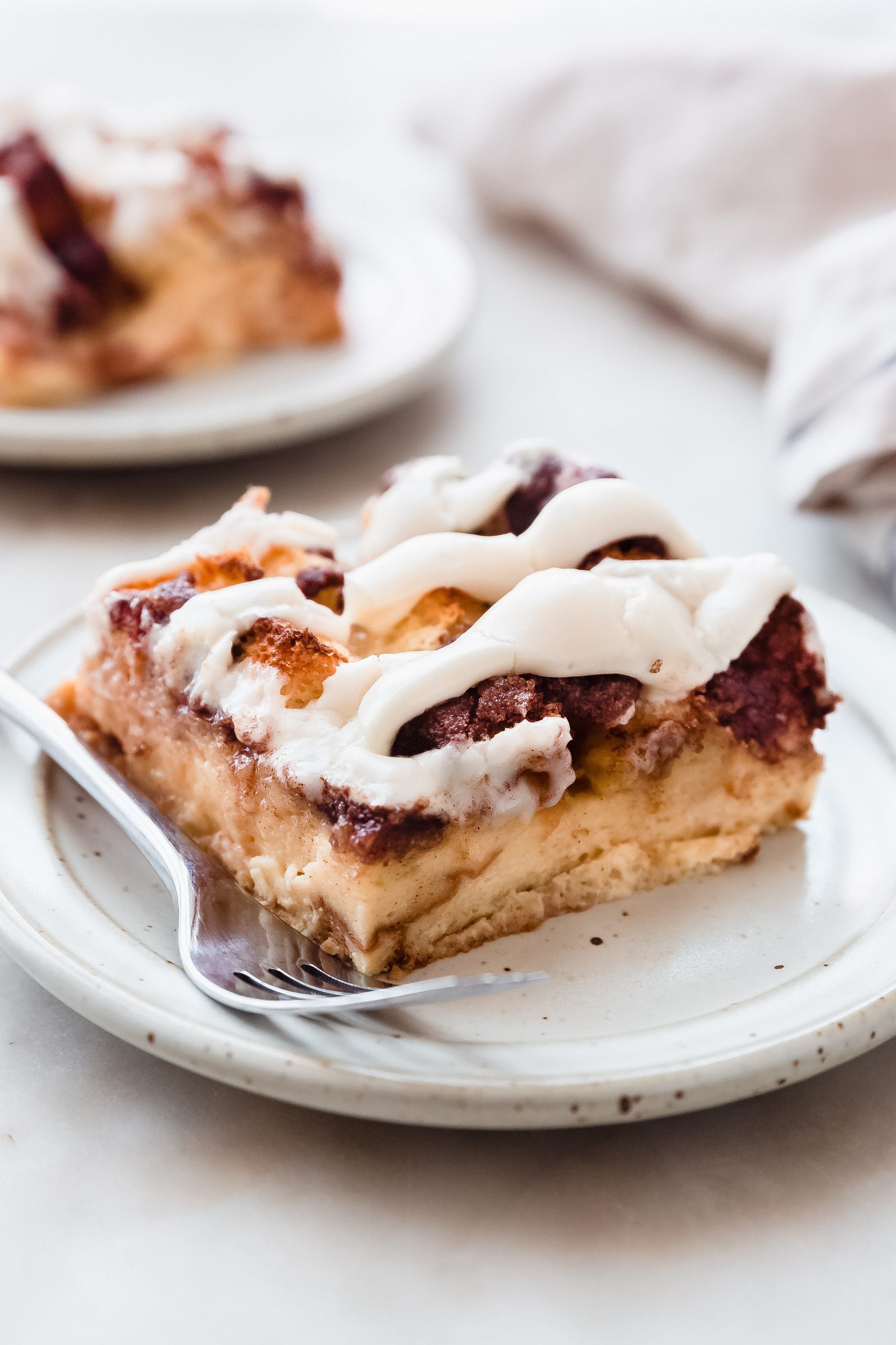 Overnight Cinnamon Roll Casserole Breakfast Bake Little Spice Jar