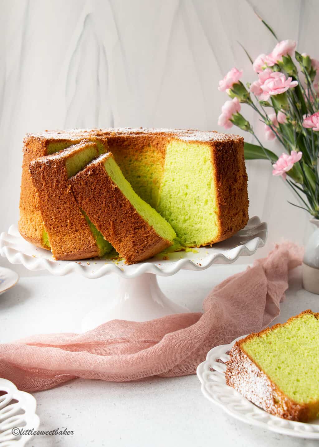 Pandan Chiffon Cake Recipe Little Sweet Baker