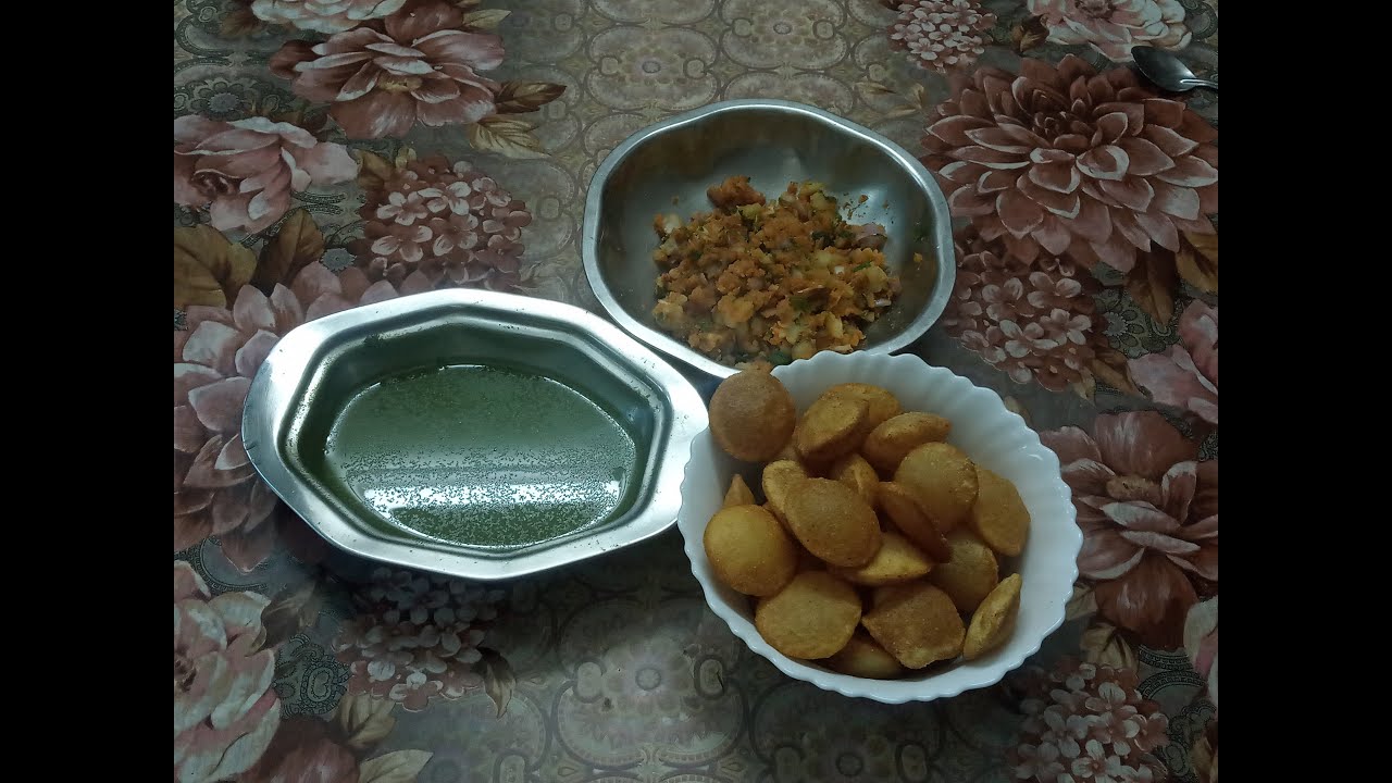 Pani Poori Receipe Preparation At Home Youtube