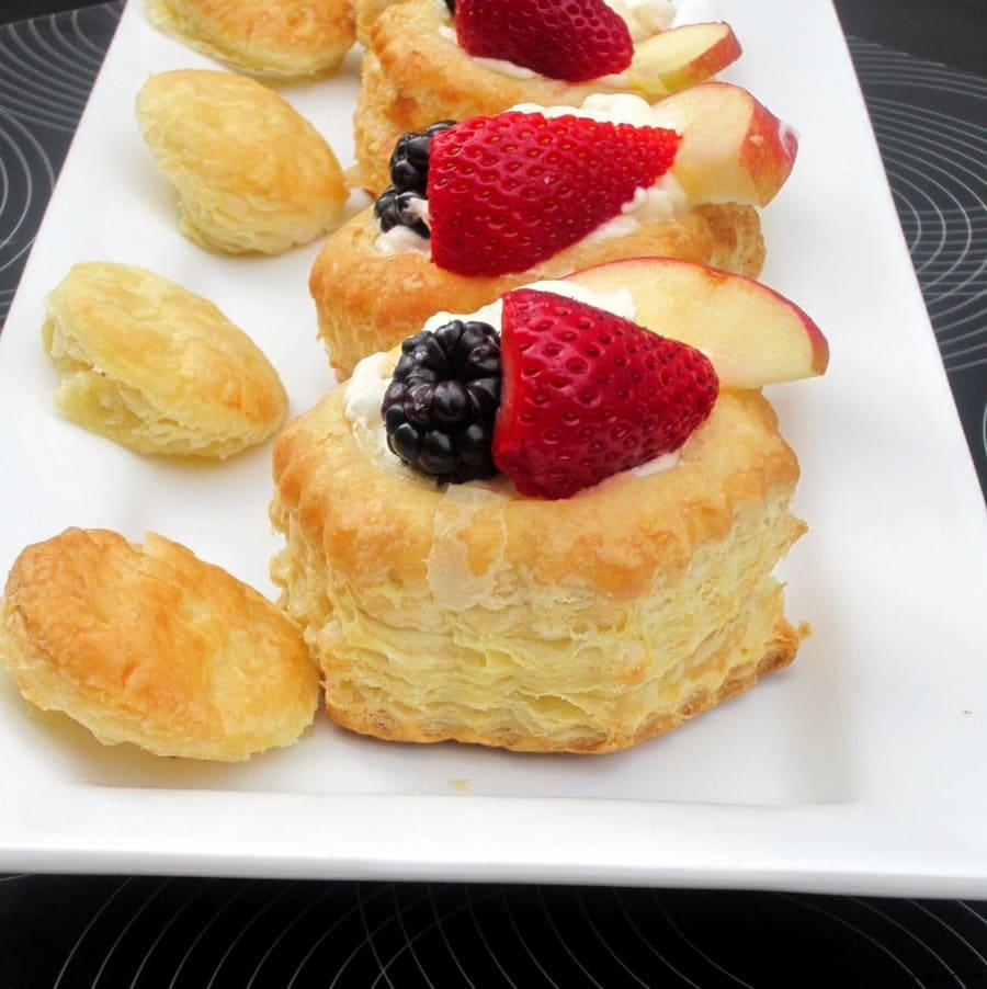 Pastry Shells With Cream And Mixed Fruits Cooking Goals