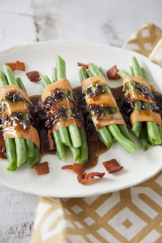 Paula Deen Green Bean Bundles With Bacon Vinaigrette Recipe Serves 15