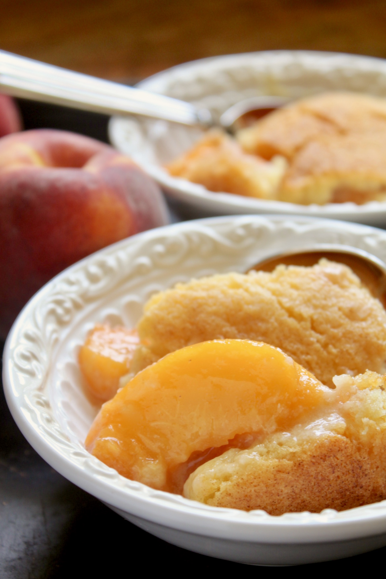 Peach Cobbler Make With Fresh Frozen Or Canned Peaches