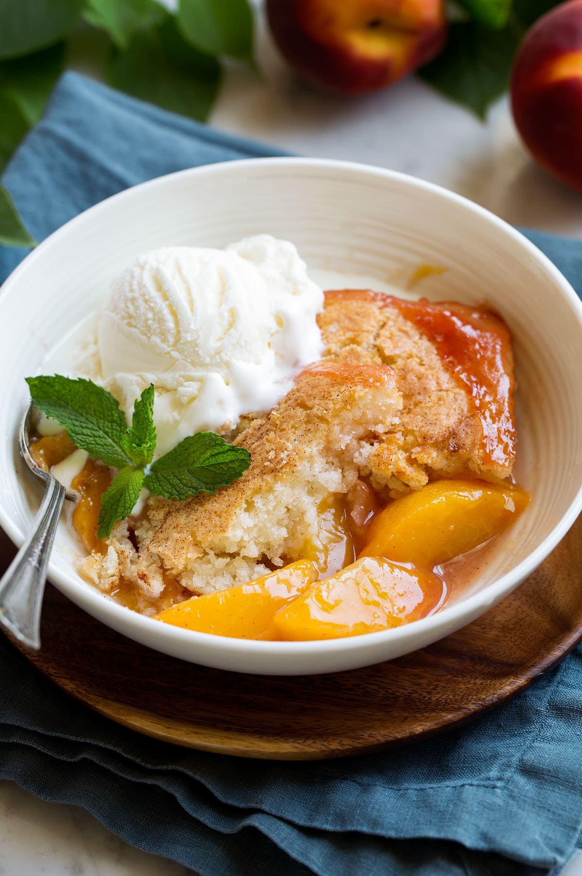 Peach Cobbler Oppskrift Matawama Com