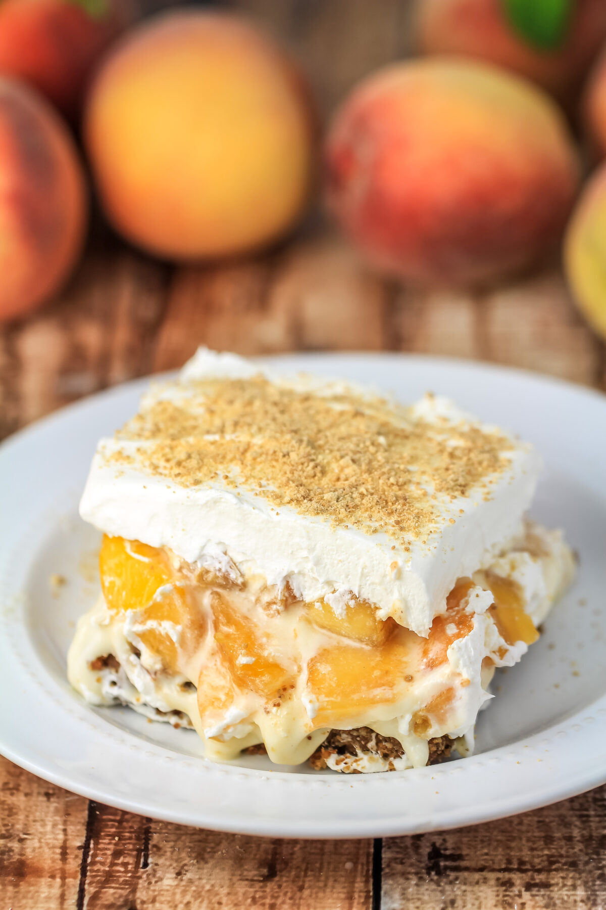 Peach Delight With Pecan Crust Frugal Mom Eh Peach Desserts