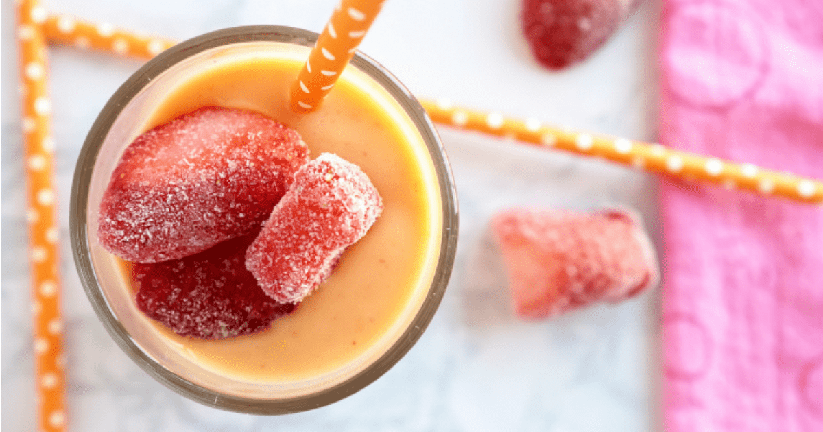 Peach Mango Strawberry Smoothie Recipe Delicious