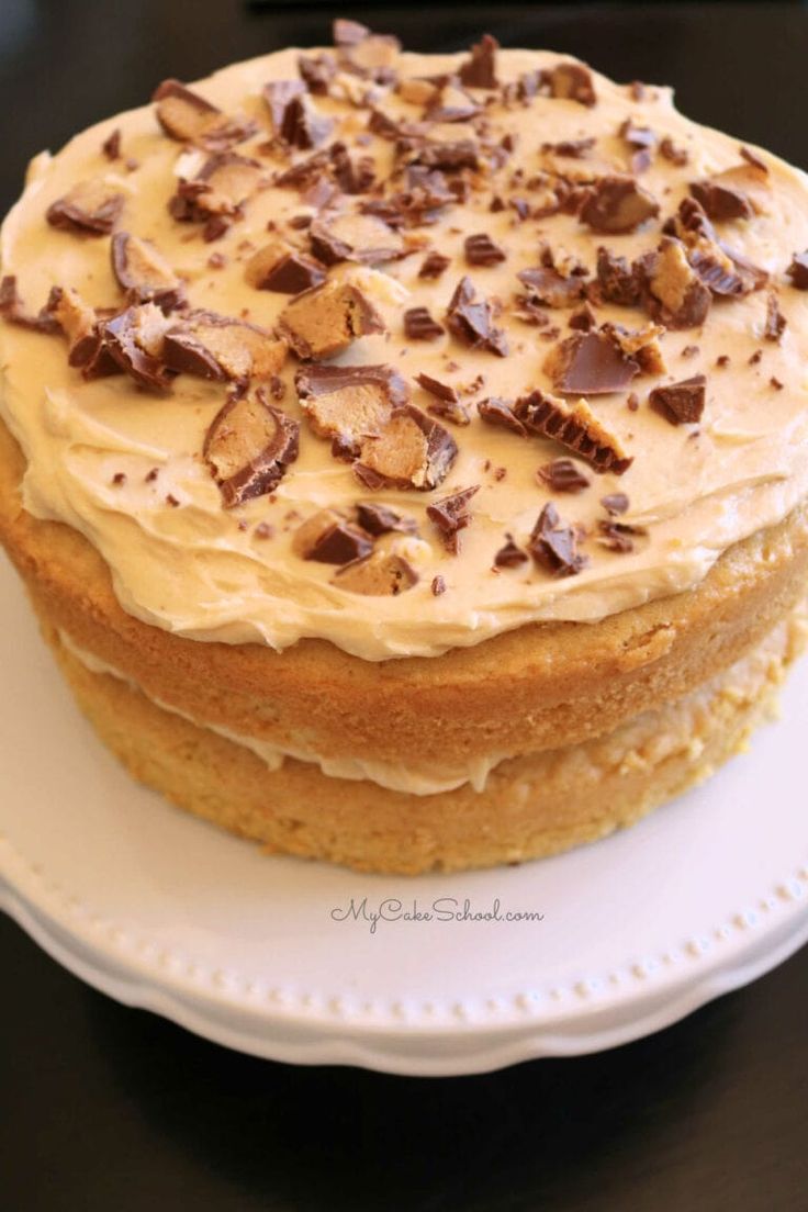 Peanut Butter Cake A Doctored Cake Mix Recipe My Cake School