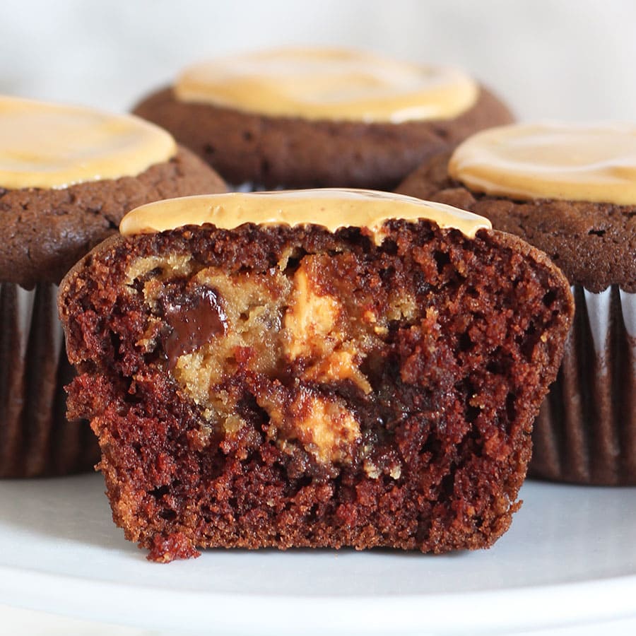 Peanut Butter Cheesecake Stuffed Chocolate Loaf Recipetin Eats