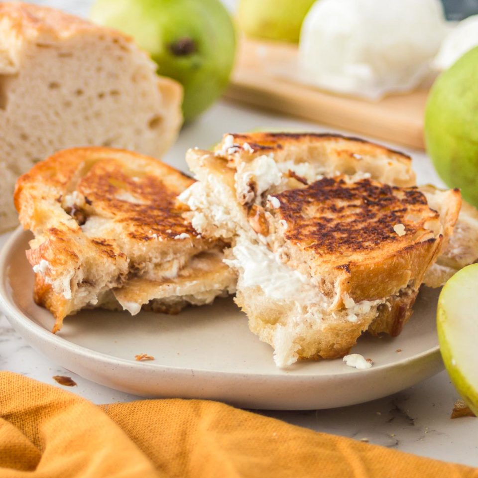 Pear And Goat Cheese Grilled Cheese Babaganosh