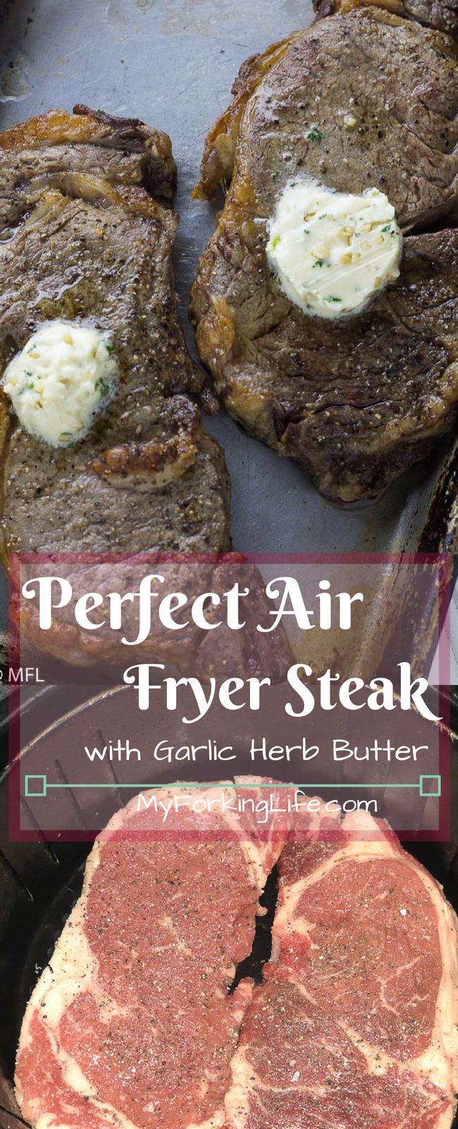 Perfect Air Fryer Steak With Garlic Herb Butter Create The Perfect