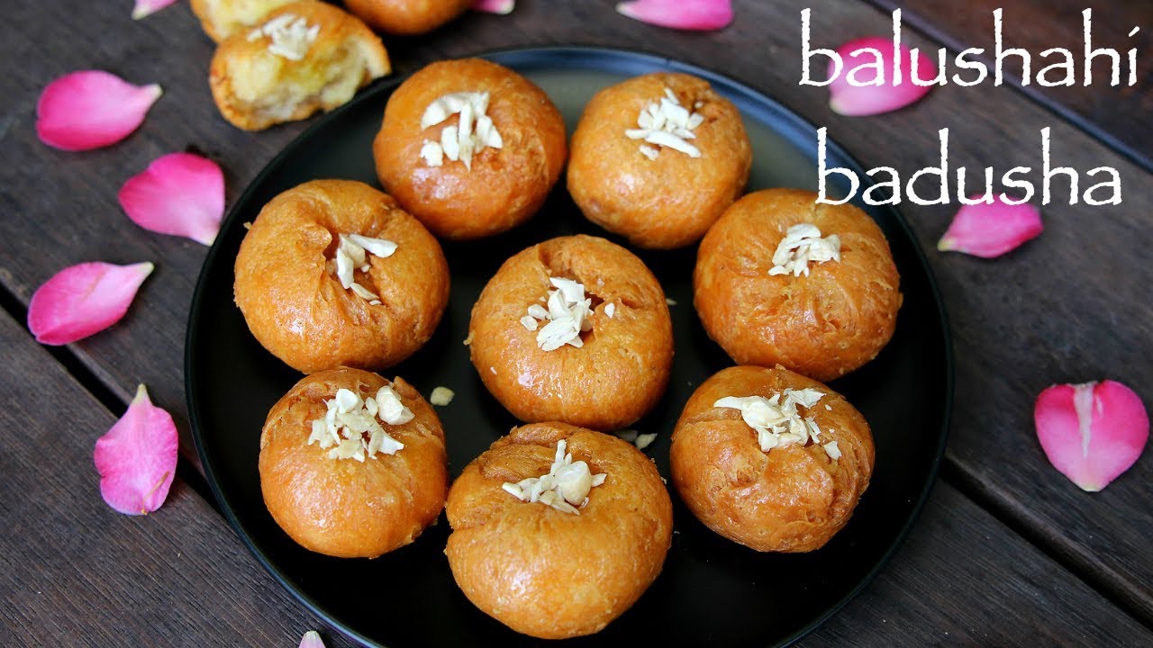 Perfect Badhusha Recipe Sweet Shop Style Juicy Balushahi Badhusha