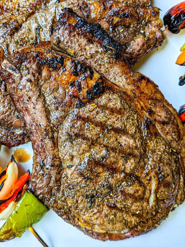 Perfect Grilled Ribeye Steak Herb Garlic Butter Blackberry Babe