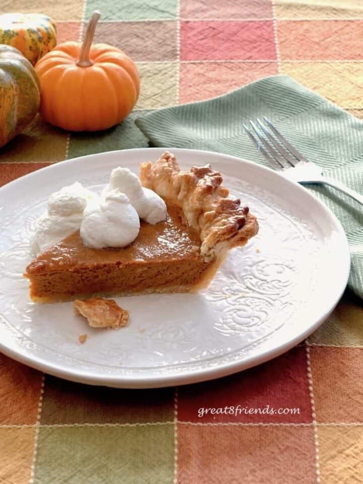 Perfectly Perfect Pumpkin Pie Recipe Great Eight Friends