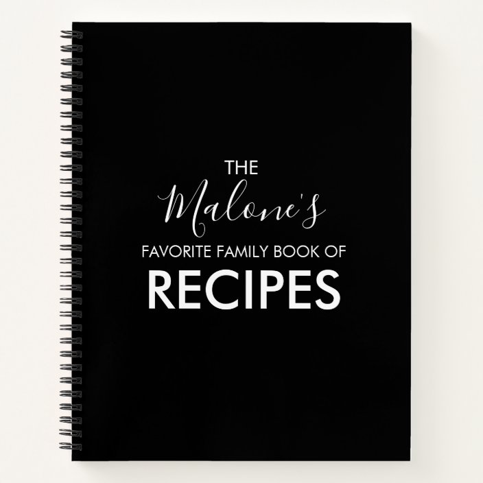 Personalized Family Book Of Recipes Zazzle Com In 2020 Recipe Book