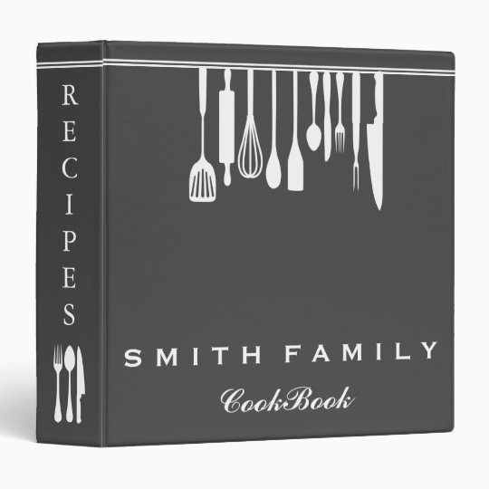 Personalized Family Recipe Cookbook Binder Zazzle Com Recipe Book