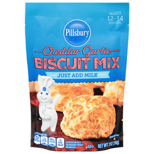 Pillsbury Cheddar Garlic Biscuit Mix Shop Baking Mixes At H E B