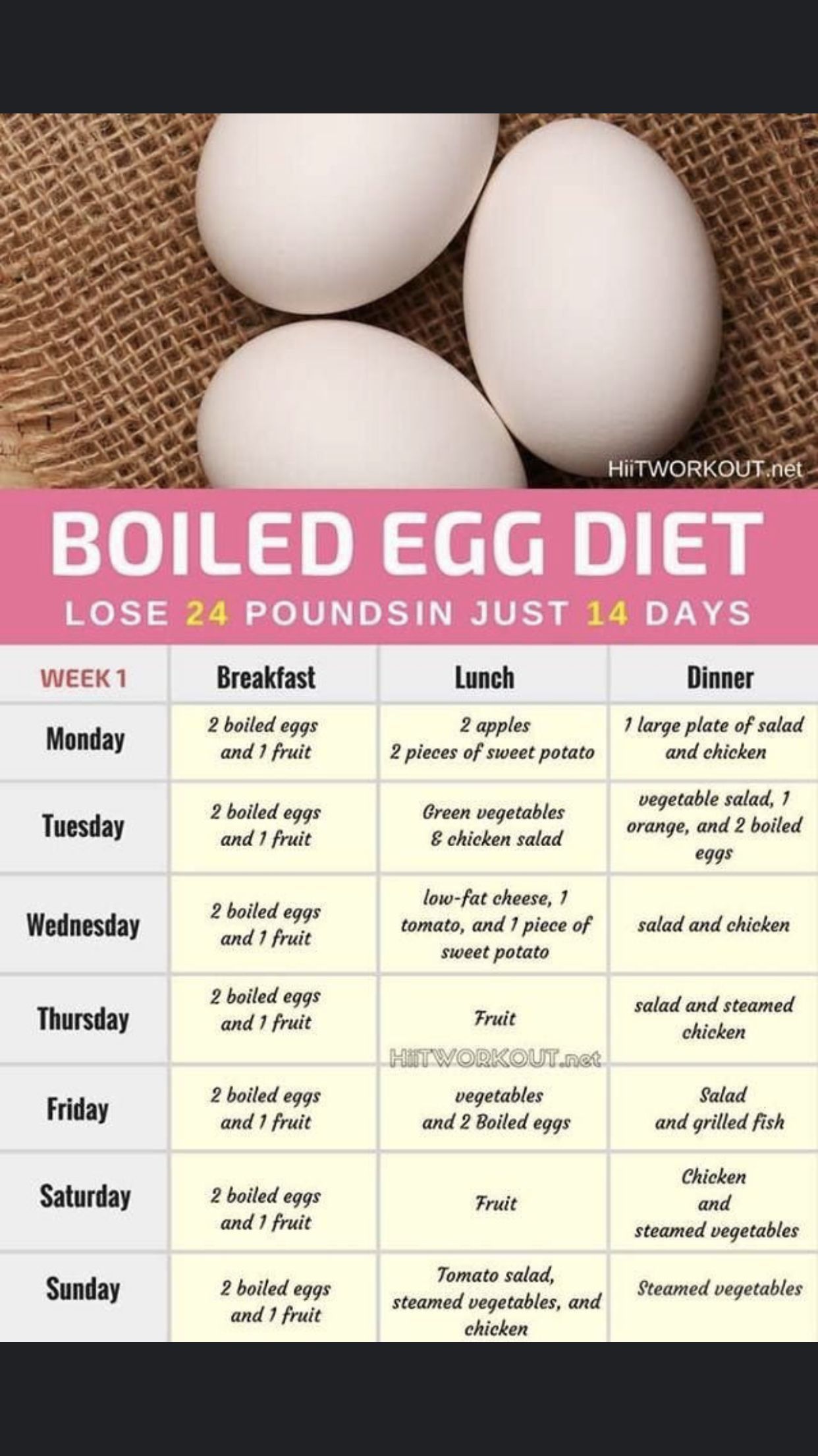 Pin On Egg Diet Name