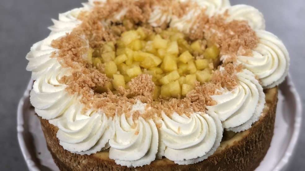 Pineapple Coconut Cheesecake