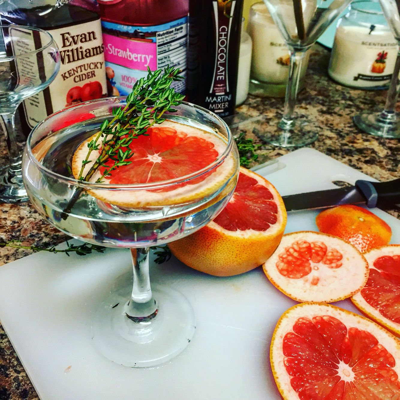 Pink Grapefruit And Tarragon Infused Gin Grapefruit Gin Recipe