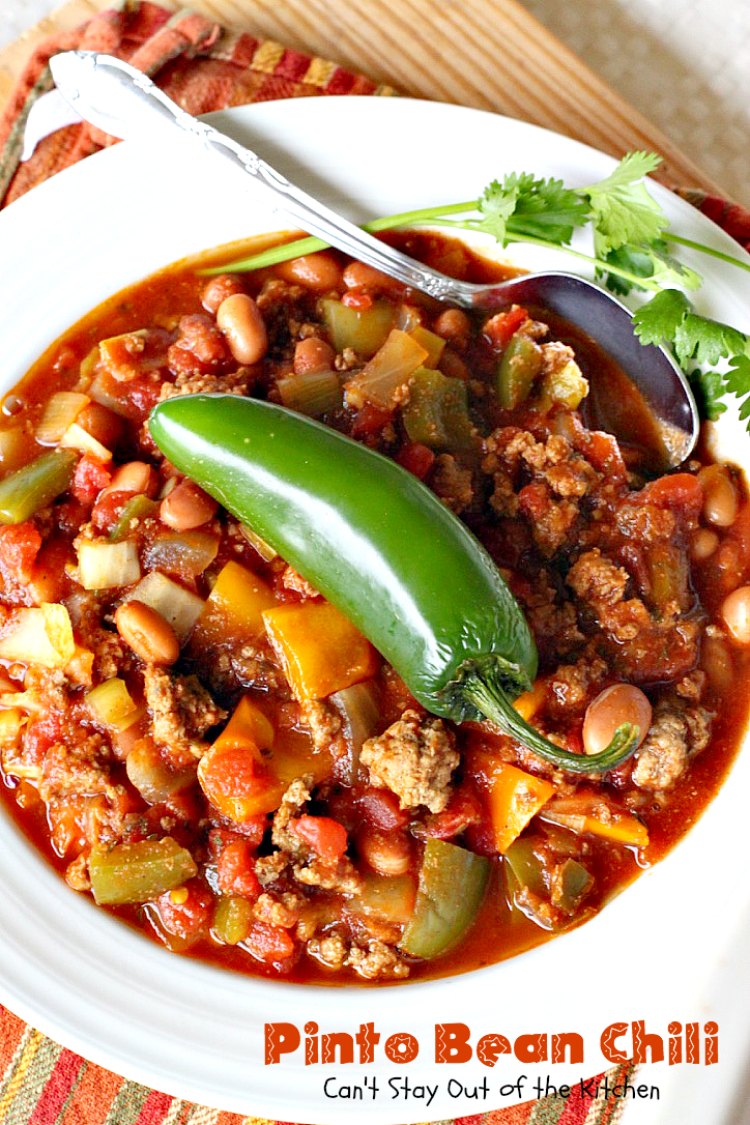 Pinto Bean Chili Can Amp 39 T Stay Out Of The Kitchen