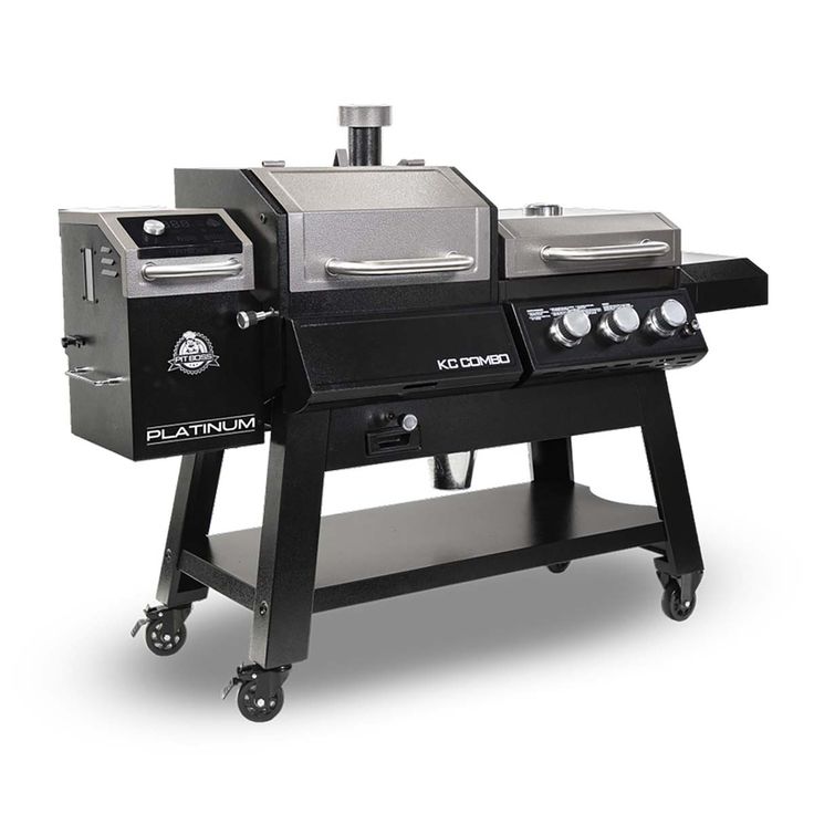 Pit Boss Platinum Kc Combo Wi Fi And Bluetooth Wood Pellet And Gas Grill Walmart Com Wood