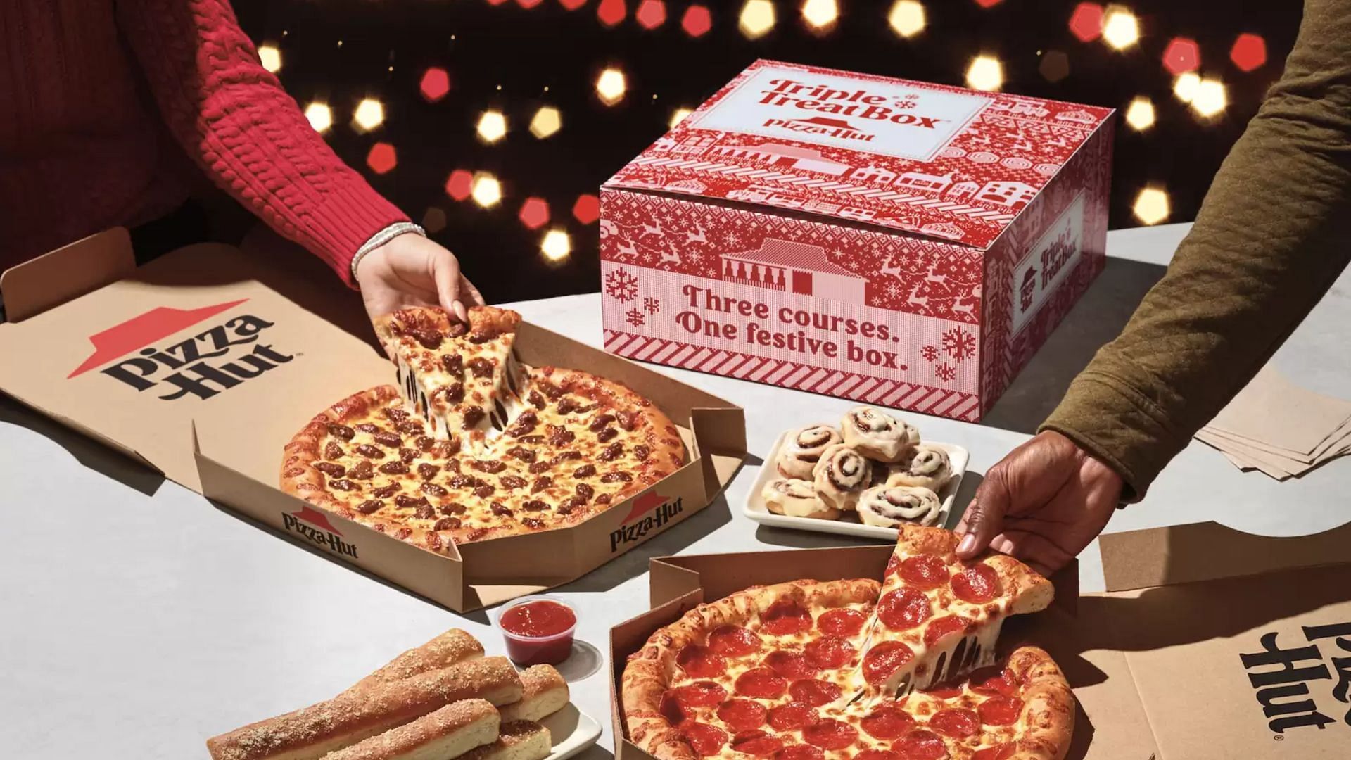 Pizza Hut Unveils Triple Decker Box Of Pizza Treasures Pizza Hut