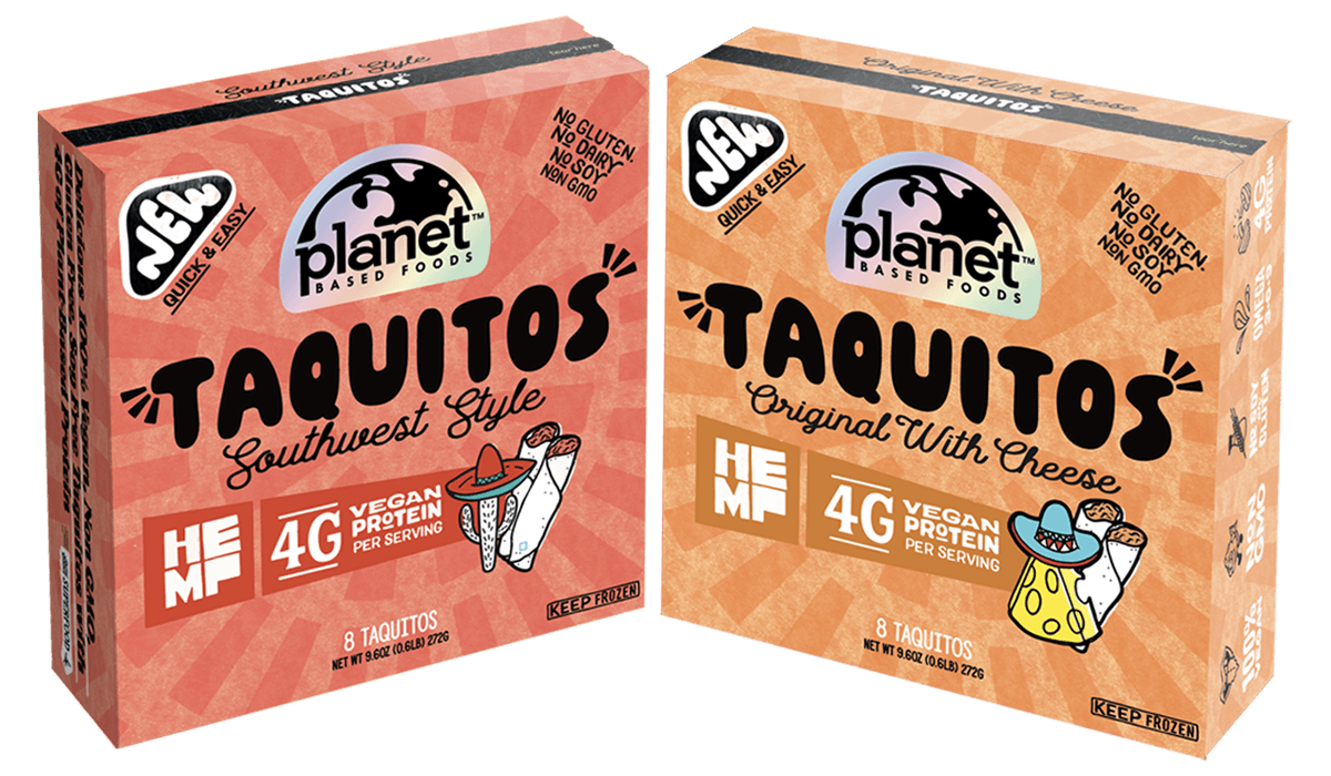 Planet Based Foods Taquito Hemp 9 6Oz Flavorful Plant Based Options