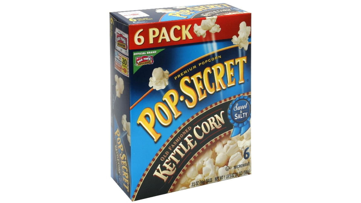 Pop Secret Old Fashioned Microwave Kettle Popcorn Sweet Amp Salty Bags 3 5 Oz X 6 Ct Delivery