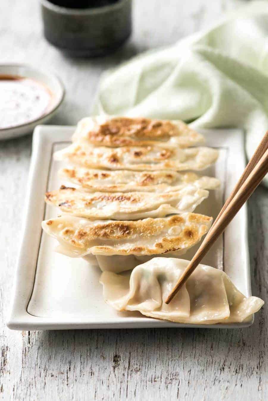 Pork Gyoza Japanese Dumplings Recipe Wandercooks