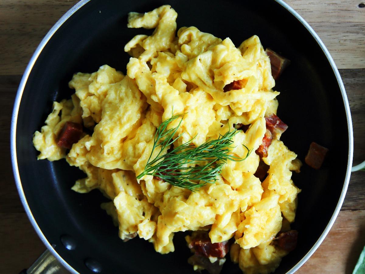 Potato Bacon And Egg Scramble Recipe With Images Breakfast