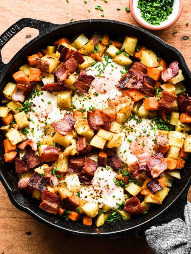 Potato Egg And Bacon Breakfast Skillet Cozy Cravings