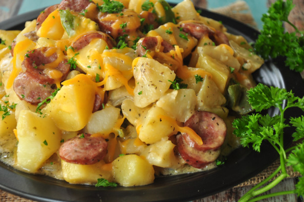 Potato Kielbasa Skillet Recipe Food Com