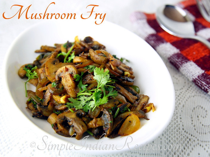 Potato Mushroom Fry Recipe: South Indian Style