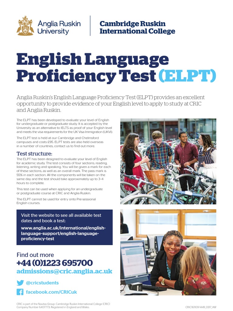 Ppt English Language Proficiency Test Elpt Powerpoint Presentation