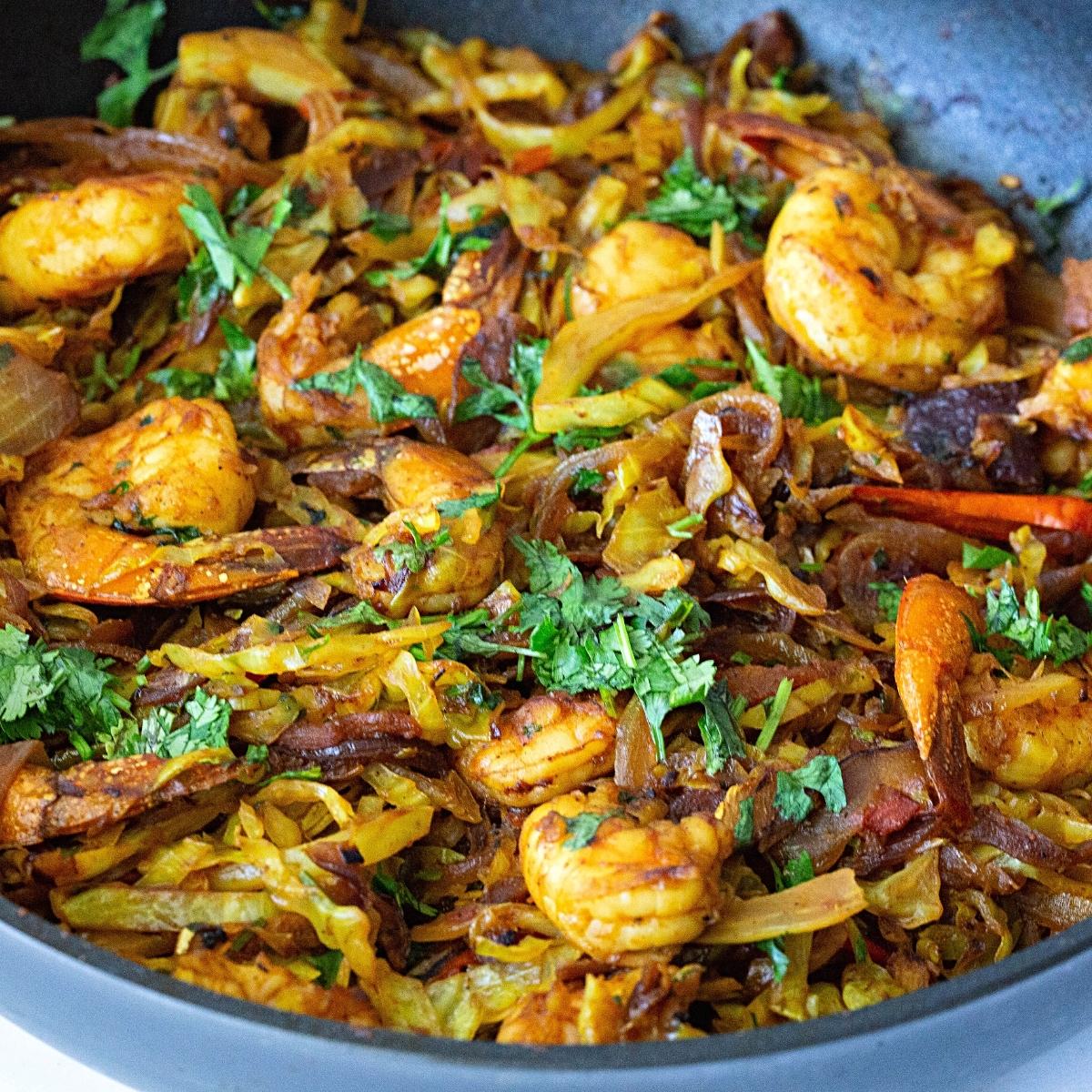 Prawn Chili Fry Stir Fry Prawns With Potatoes And Onions East Indian Recipes