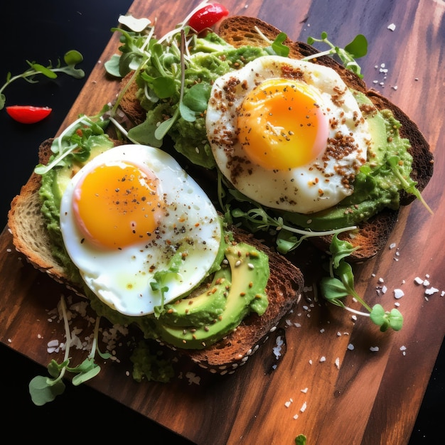 Premium Ai Image Avocado Toast Fresh Simple Healthy Instagrammable