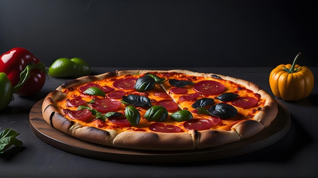 Premium Ai Image Savor The Flavor Authentic Italian Pizza Delight