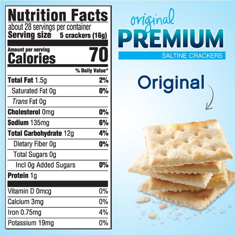 Premium Saltine Crackers Original 16 Oz Instacart