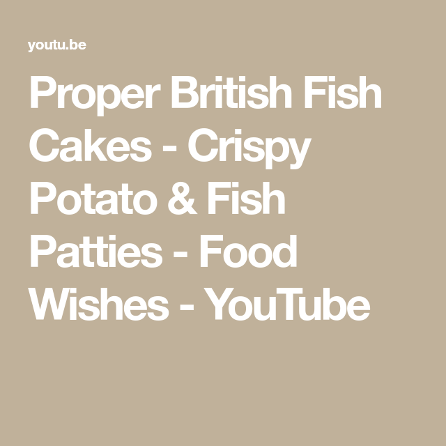 Proper British Fish Cakes Crispy Potato Fish Patties