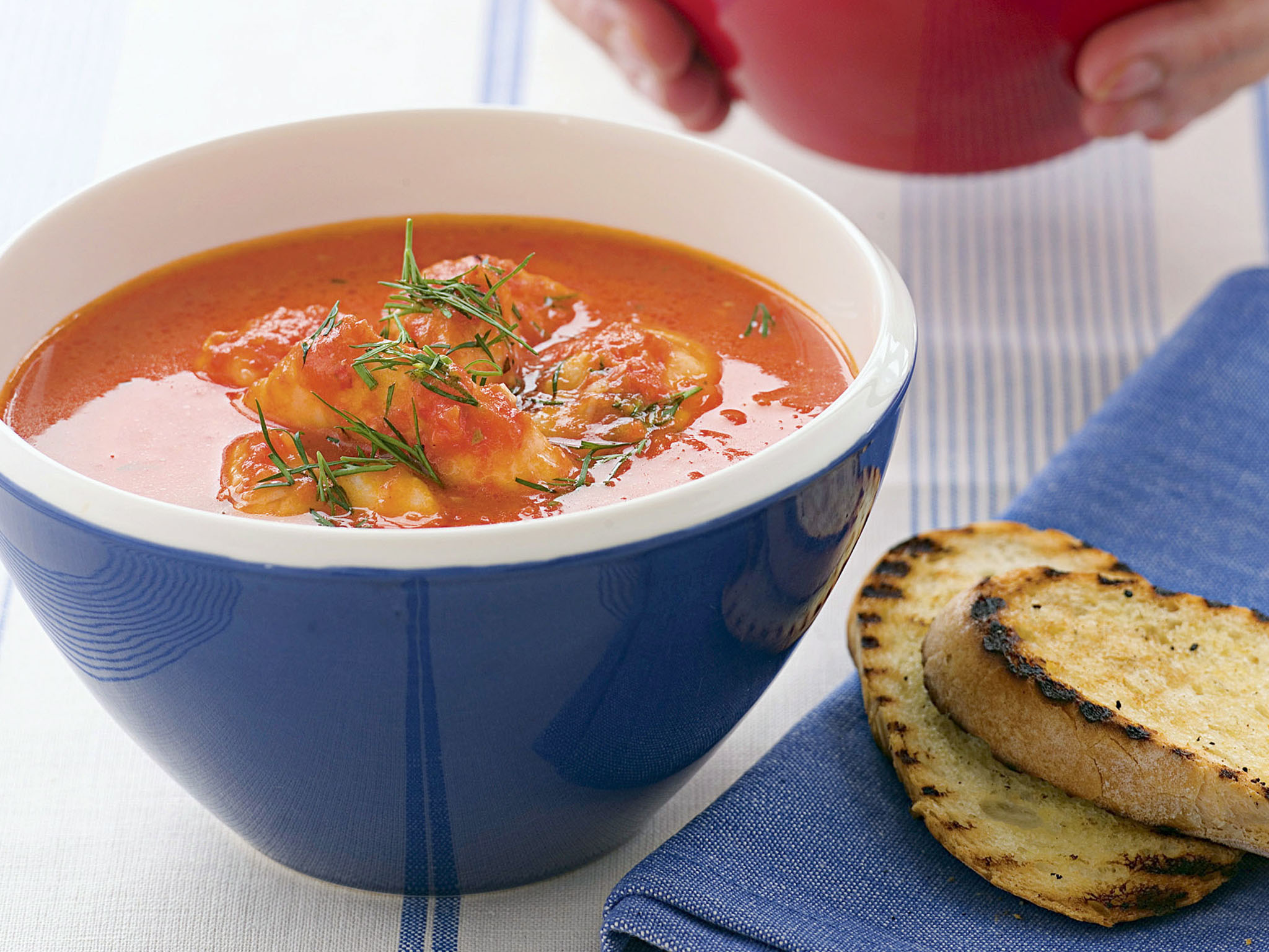 Provencal Style Fish Soup With Garlic Toast Recipe Food To Love