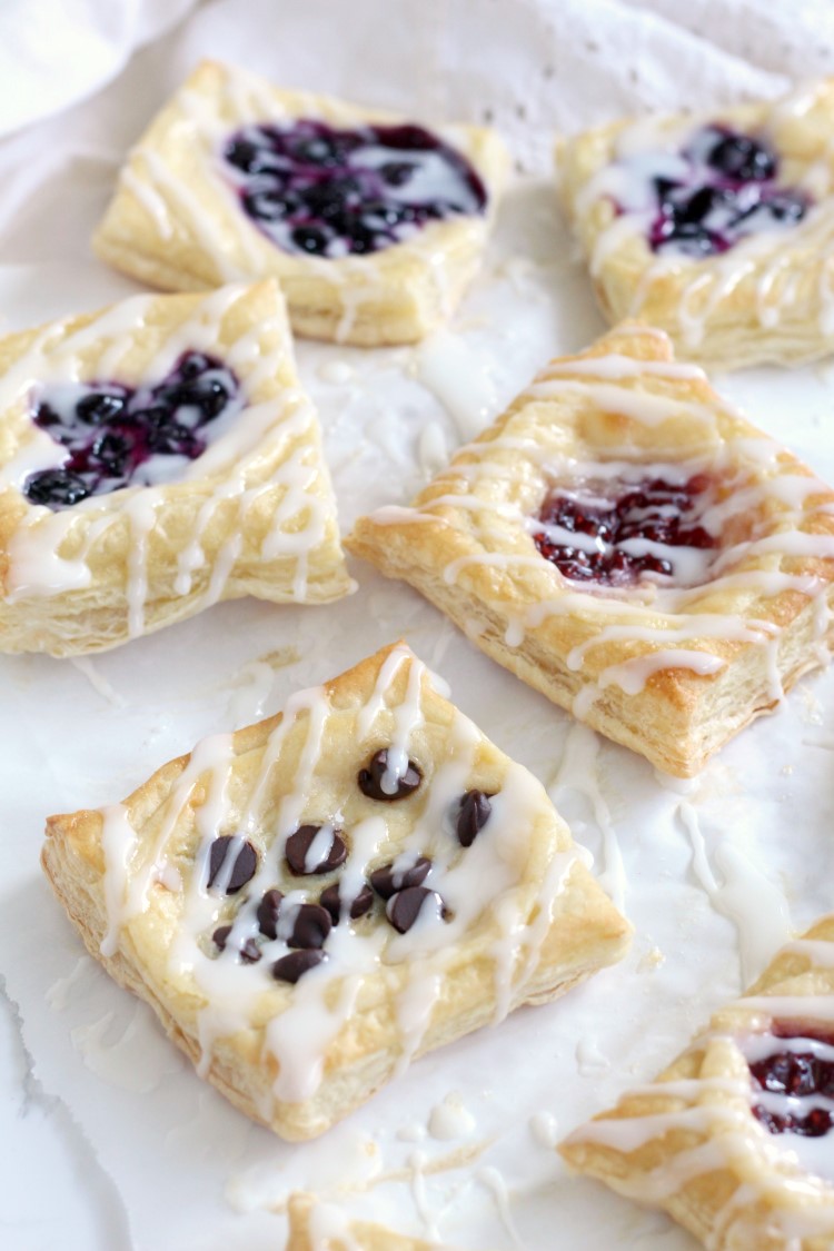 Puff Pastry Cream Cheese Danishes Chocolate With Grace