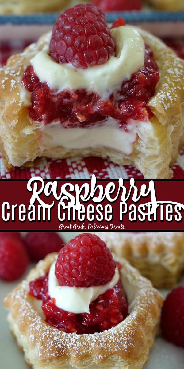 Puff Pastry With Raspberry Filling Raspberry