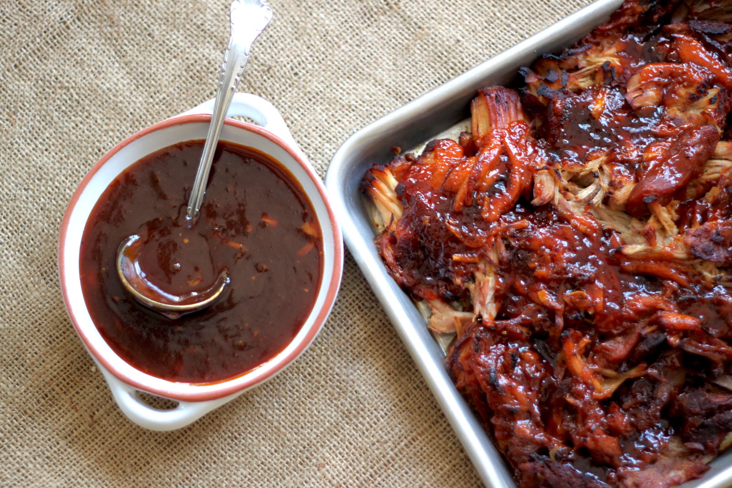 Pulled Pork With Apricot Molasses Barbecue Sauce Elegant Made Easy By