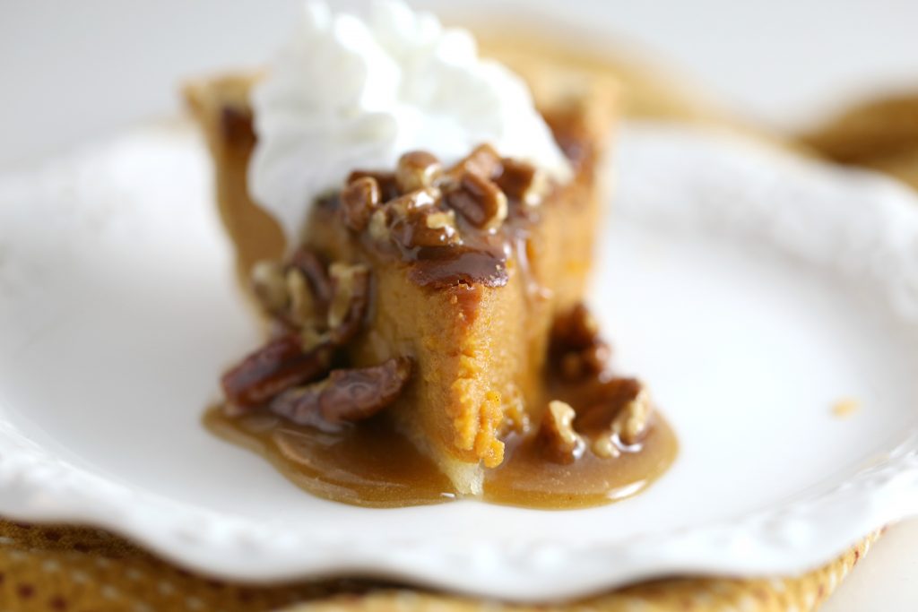 Pumpkin Pie With Caramel Pecan Topping Perfect Pumpkin Pie Easy Pumpkin Pie Pumpkin Pie Recipes