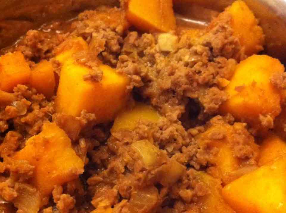 Pumpkin With Minced Pork Meat Recipe Foodclappers