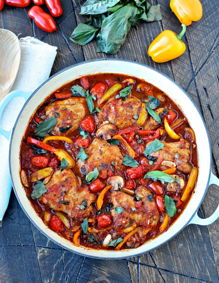 Quick And Easy Chicken Cacciatore The Foodie Physician