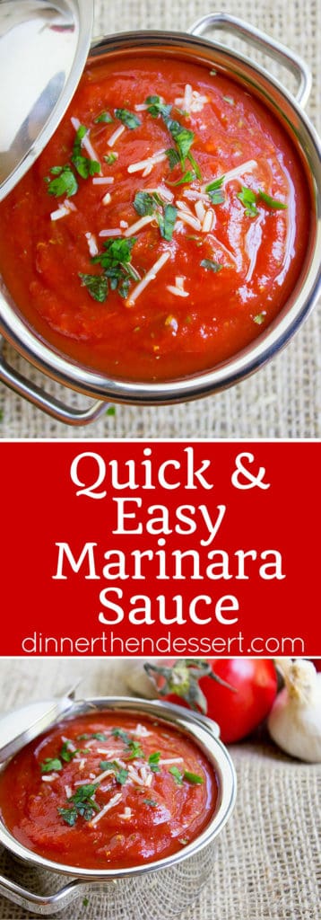 Quick And Easy Marinara Sauce Dinner Then Dessert