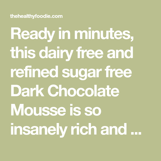 Quick And Easy Paleo Chocolate Mousse Recipe